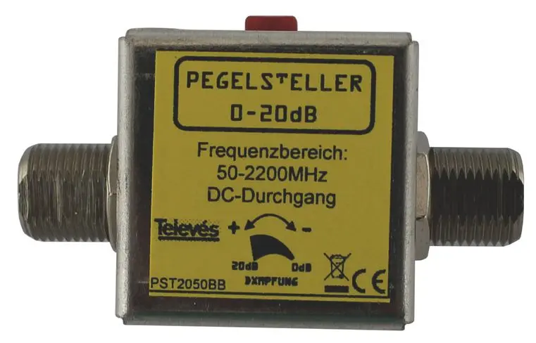 Produktfoto 1 von Pegelsteller Buchse/Buchse 20dB 5-2200MHz DC