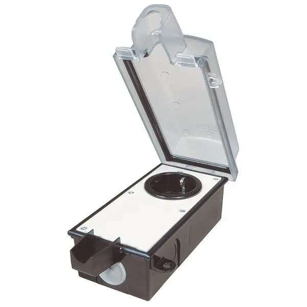Produktfoto 1 von Abschließbare Außensteckdose für Winkelstecker