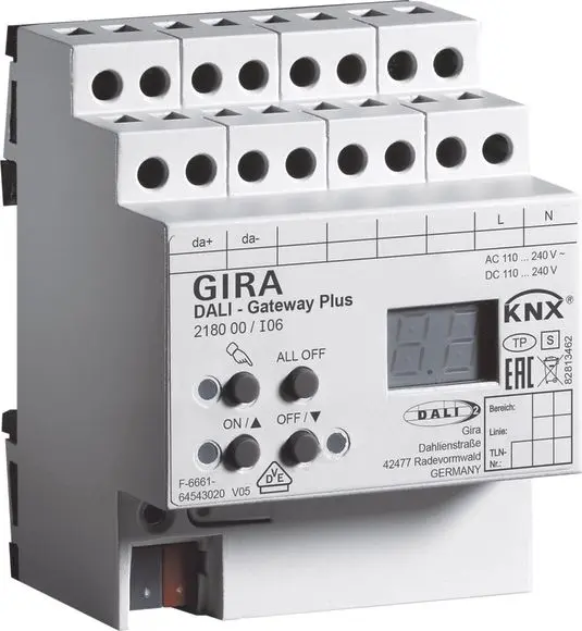 Produktfoto 1 von DALI Gateway Plus KNX EIB REG