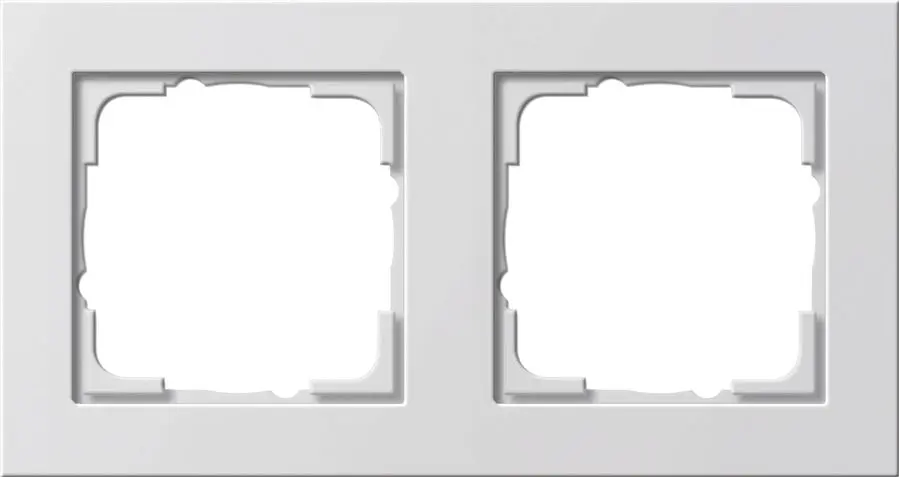 Produktfoto 1 von Abdeckrahmen 2fach E2 reinweiß
