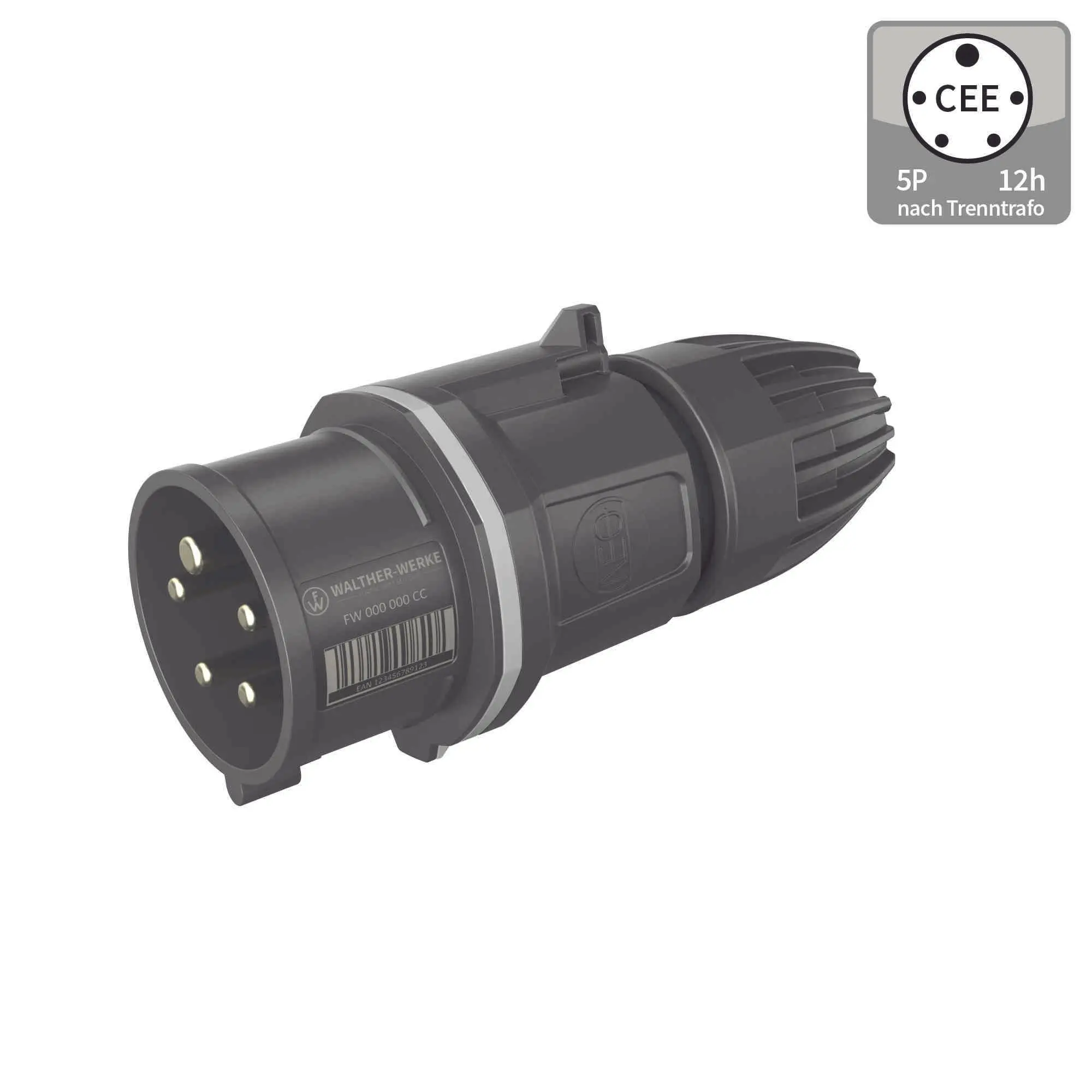 Produktfoto 1 von CEE NEO Stecker 16A 5P 12h IP54