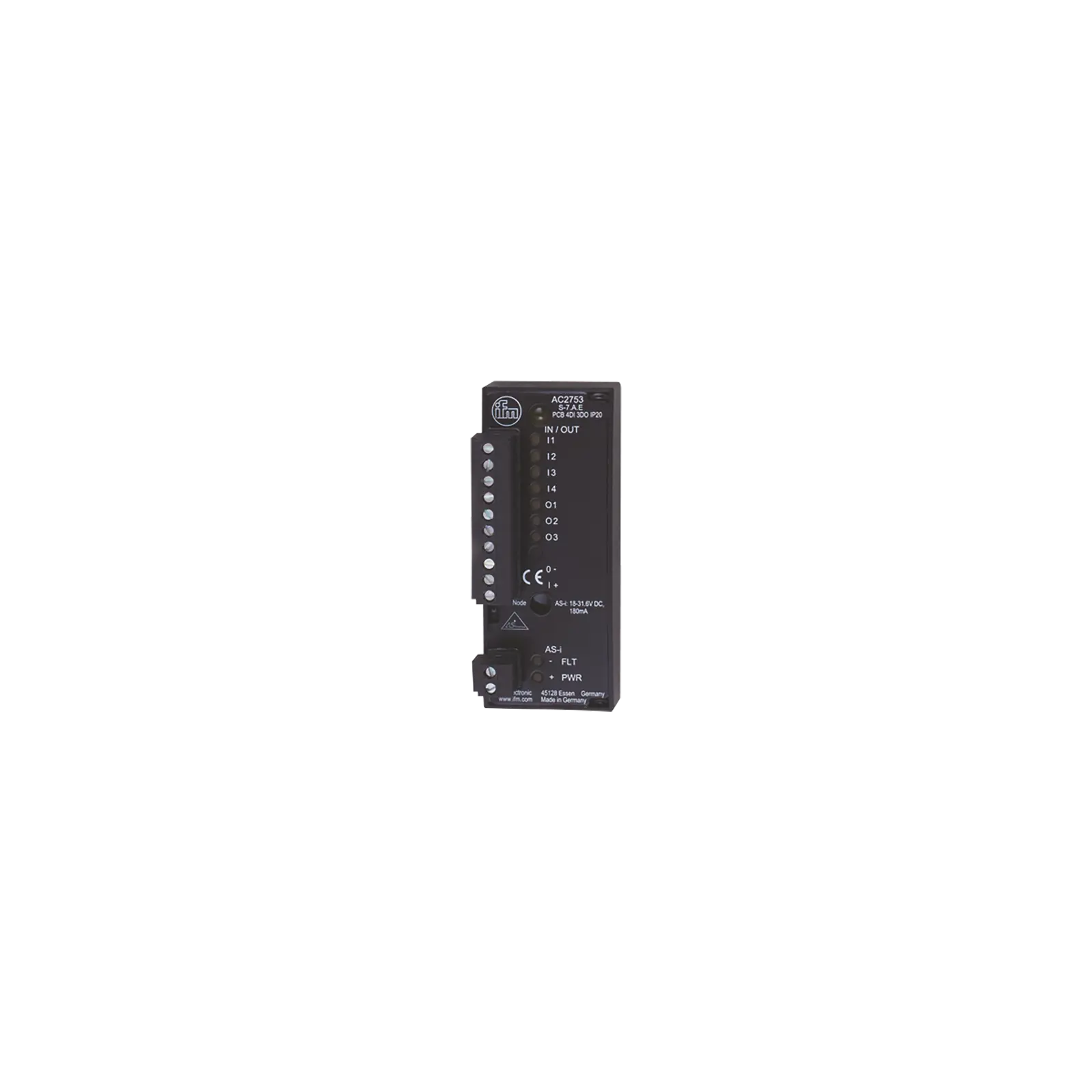 Produktfoto 1 von AS-i Platine 31,1x12x76,6mm PNP PCB 4DI 3DO T C A/B Anschlussklemmen IP20