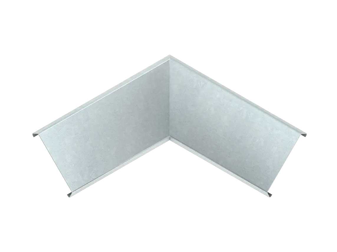 Produktfoto 1 von Deckel für Pultkanal Inneneck 90° glatt pulverbeschi. RAL 9010, reinweiß