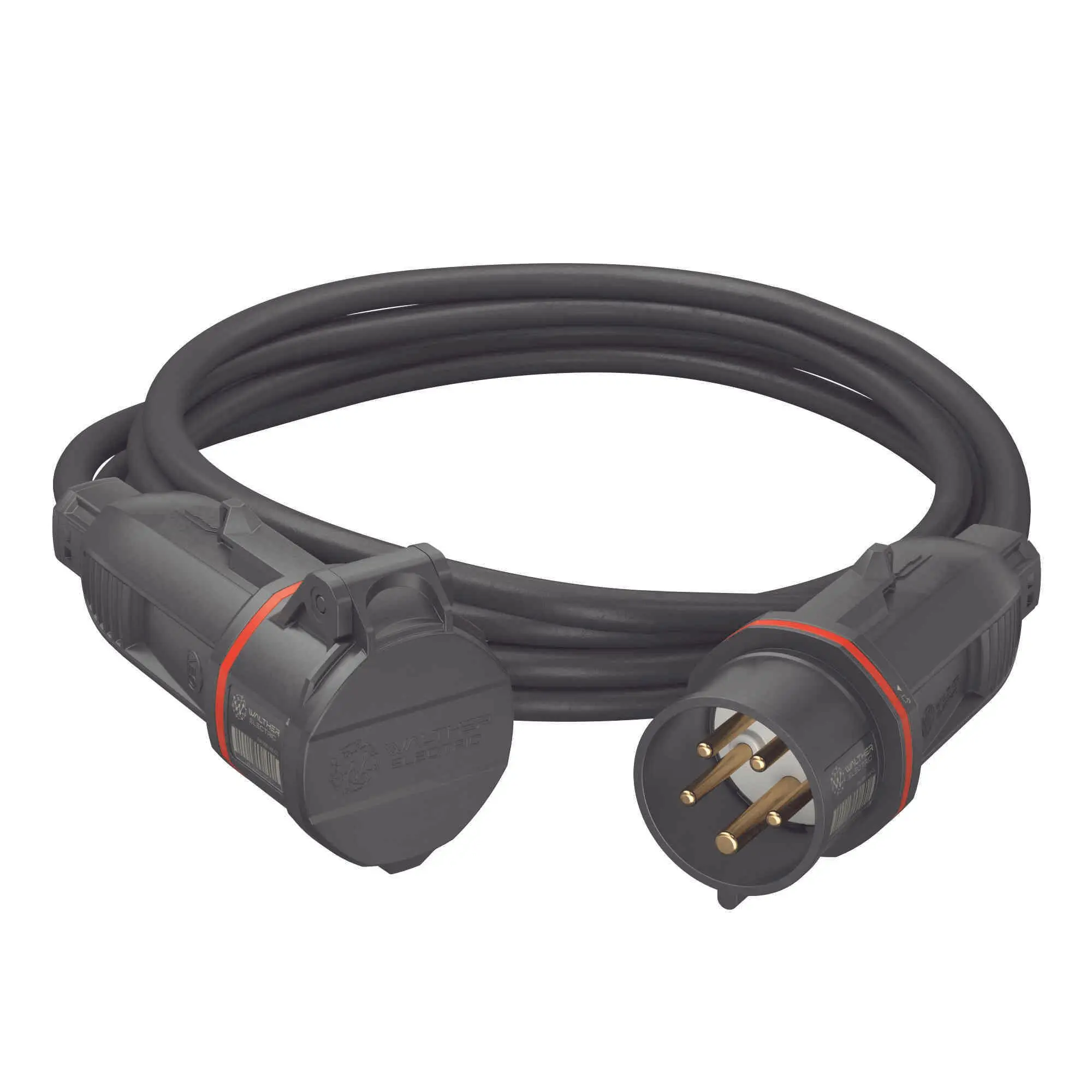 Produktfoto 1 von CEE NEO-Leitung mit Stecker und Kupplung 16A 5P 400V 6h IP54, 50m lang und Typ