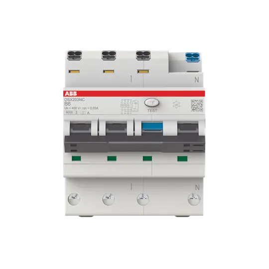 Produktfoto 1 von DSX203NCA-B6/0,03 FI/LS-Schalter 6kA, 3P+N, Typ A, B 6, 30mA
