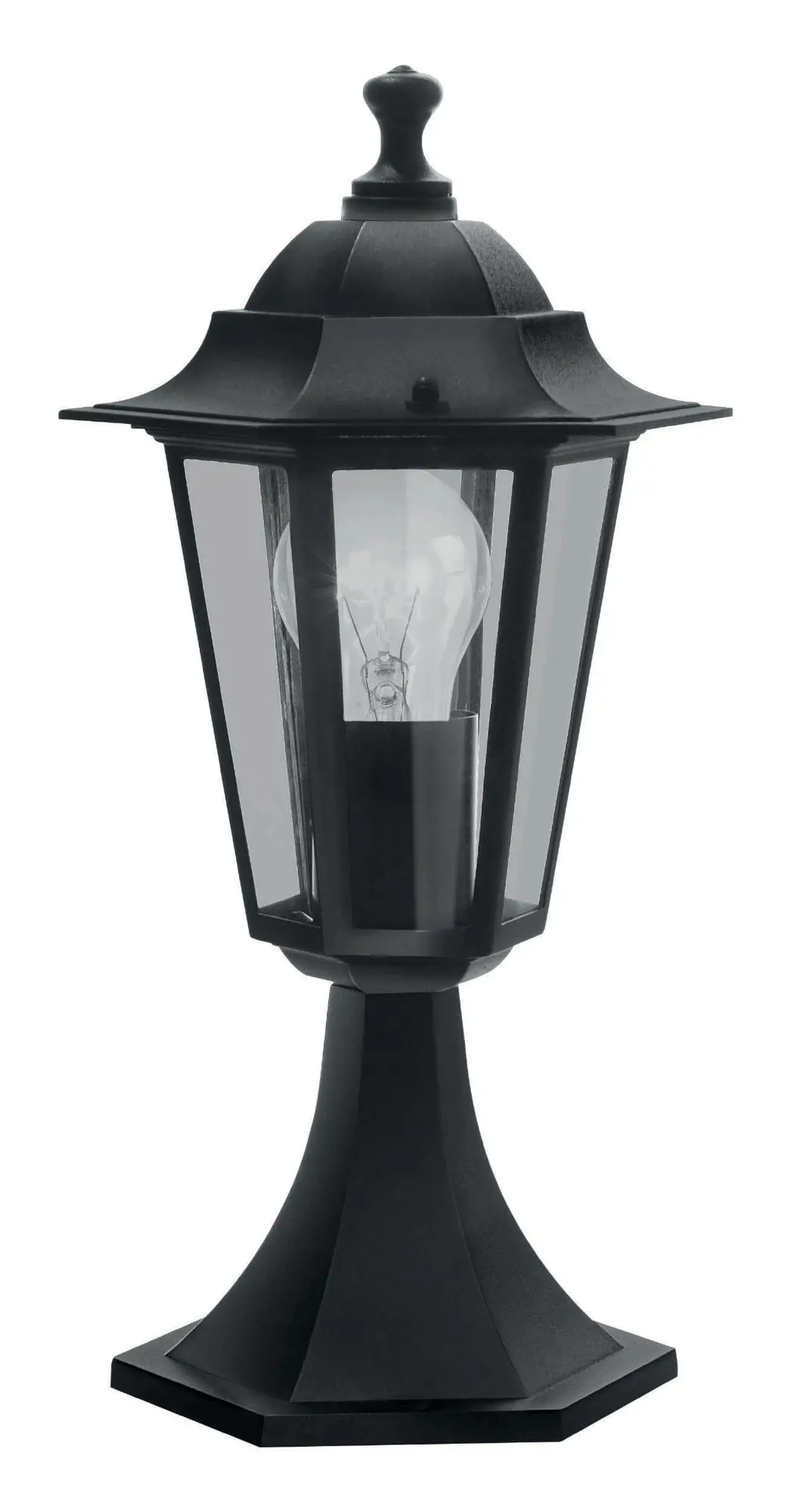 Produktfoto 1 von Außenleuchte m.Sockel Schwarz-Matt LATERNA 4 D:195mm 1x60W E27