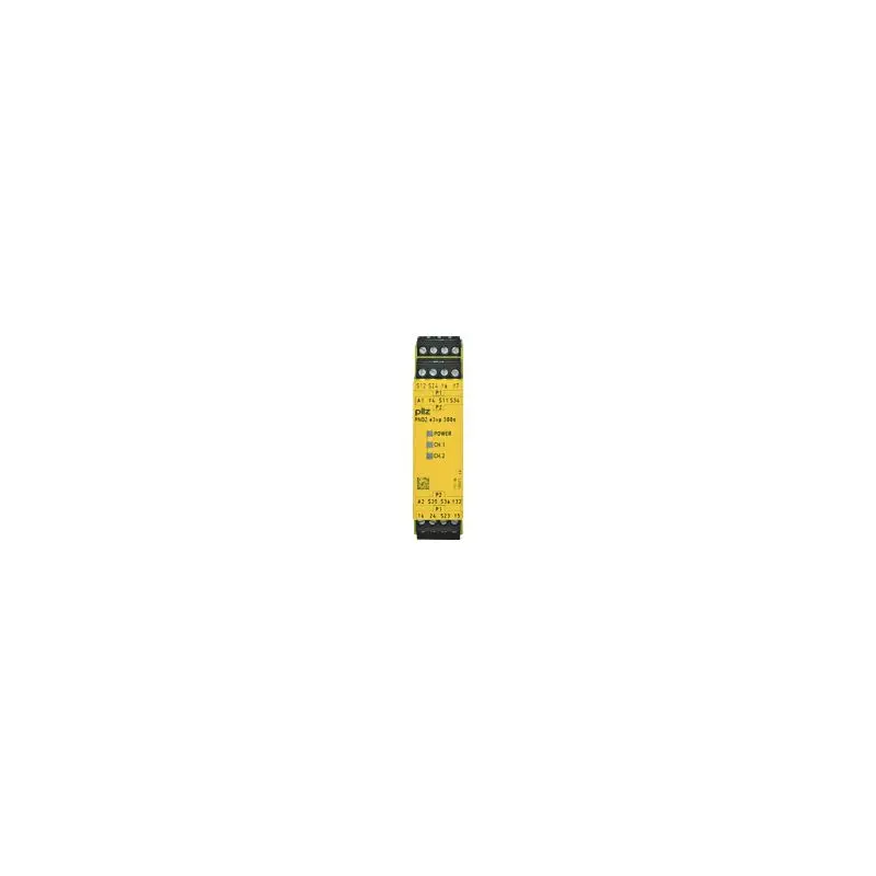 Produktfoto 1 von PNOZ e3vp 300/24VDC 1so 1so t Sicherheitsschaltgerät