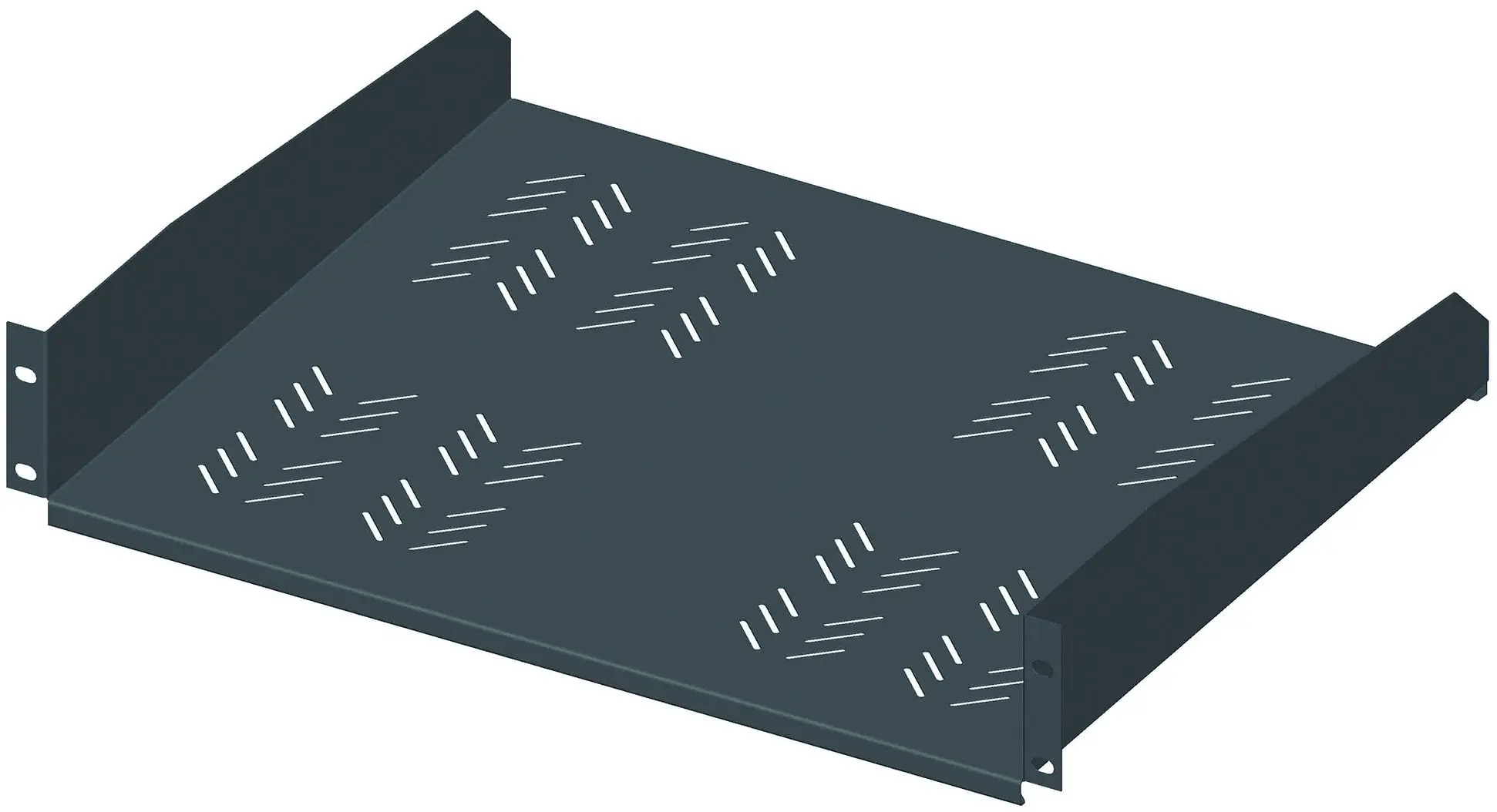 Produktfoto 1 von 19z-Fachboden 2HE schwarz 445x370mm 30kg