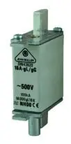 Produktfoto 1 von NH000-Sicherungseinsatz 63A gL/gG 500VAC