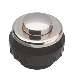 Produktfoto 1 von Klingeltaster MS vernick./Brass Ni pl. max. 24V~/= (AC/DC)/1,5A D16mm