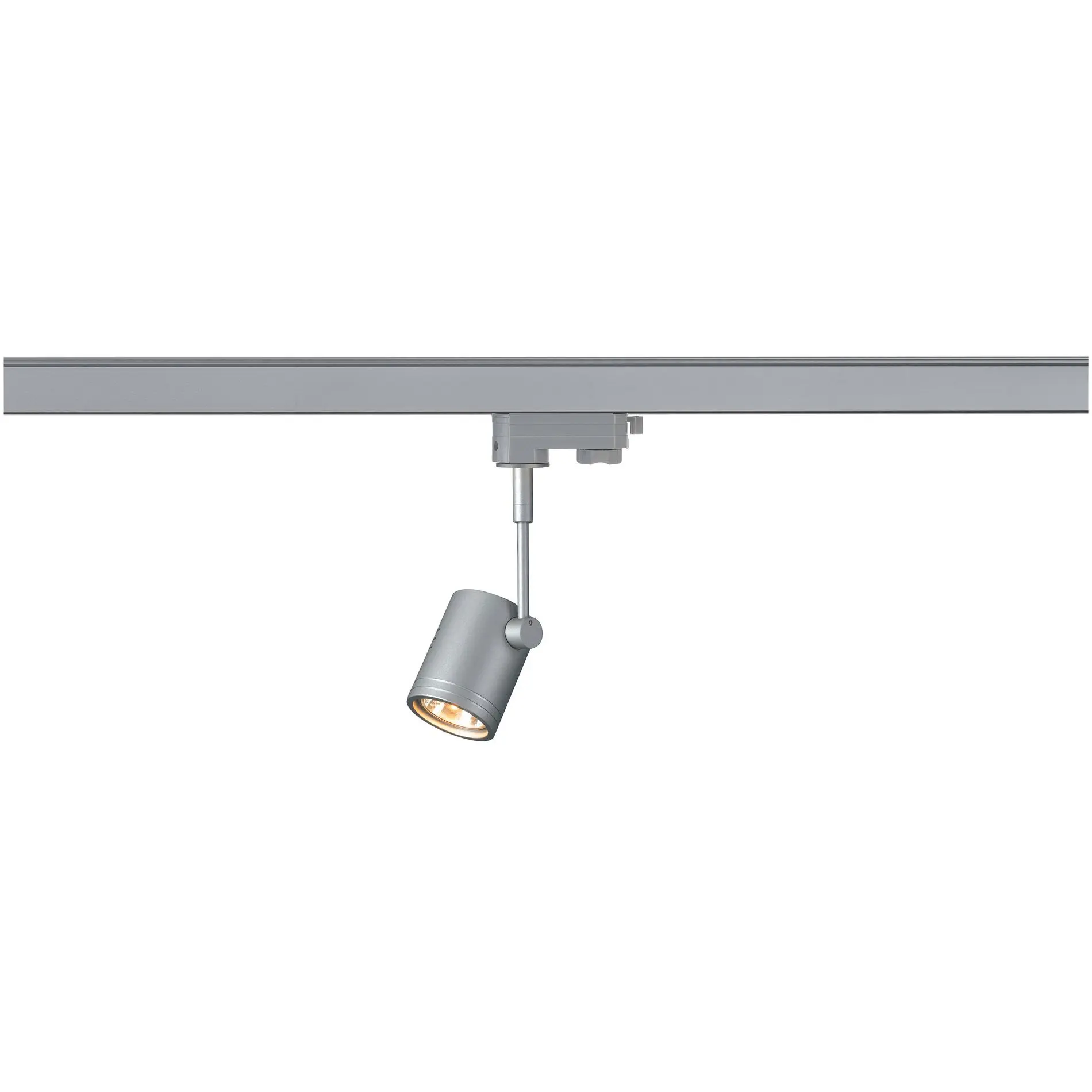 BIMA I Leuchtenkopf silbergrau GU10 max.50W m.3Ph.Adapter