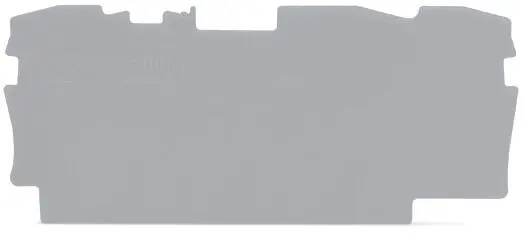 Produktfoto 1 von Abschluss- und Zwischenplatte,1 mm dick,grau