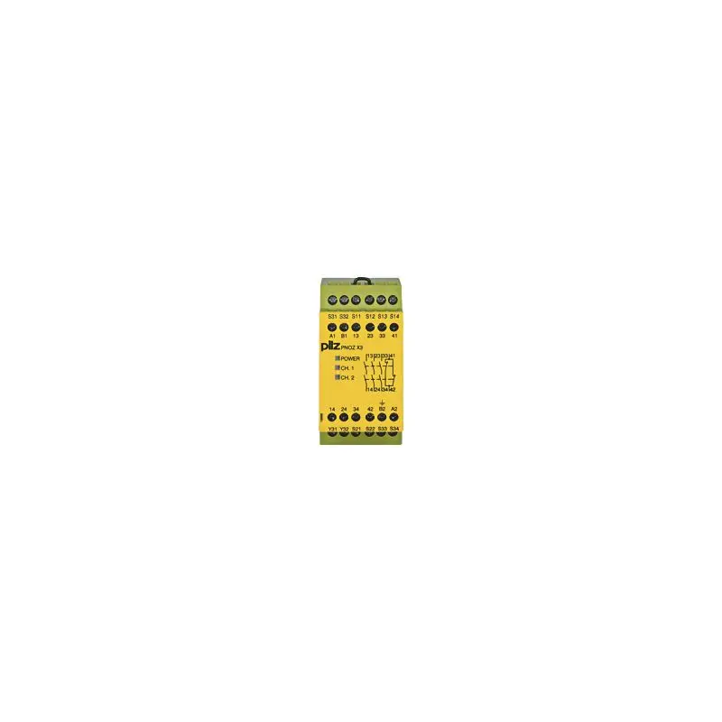 Produktfoto 1 von PNOZ X3 230VAC 24VDC 3n/o 1n/c 1so Sicherheitsschaltgerät