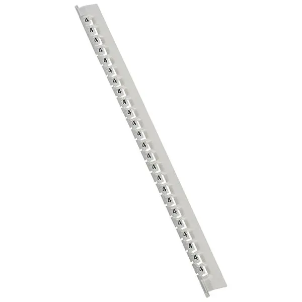 Produktfoto 1 von Kennzeichnungssystem Memocab, Ziffer:4 Schwarz auf Weiß