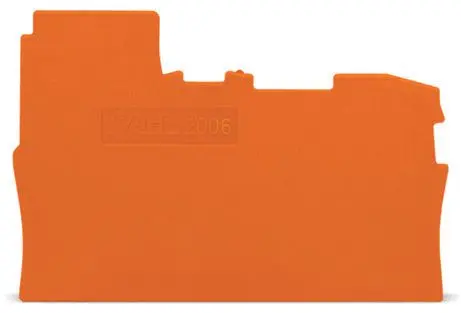 Produktfoto 1 von Abschluss- und Zwischenplatte,1 mm dick,orange