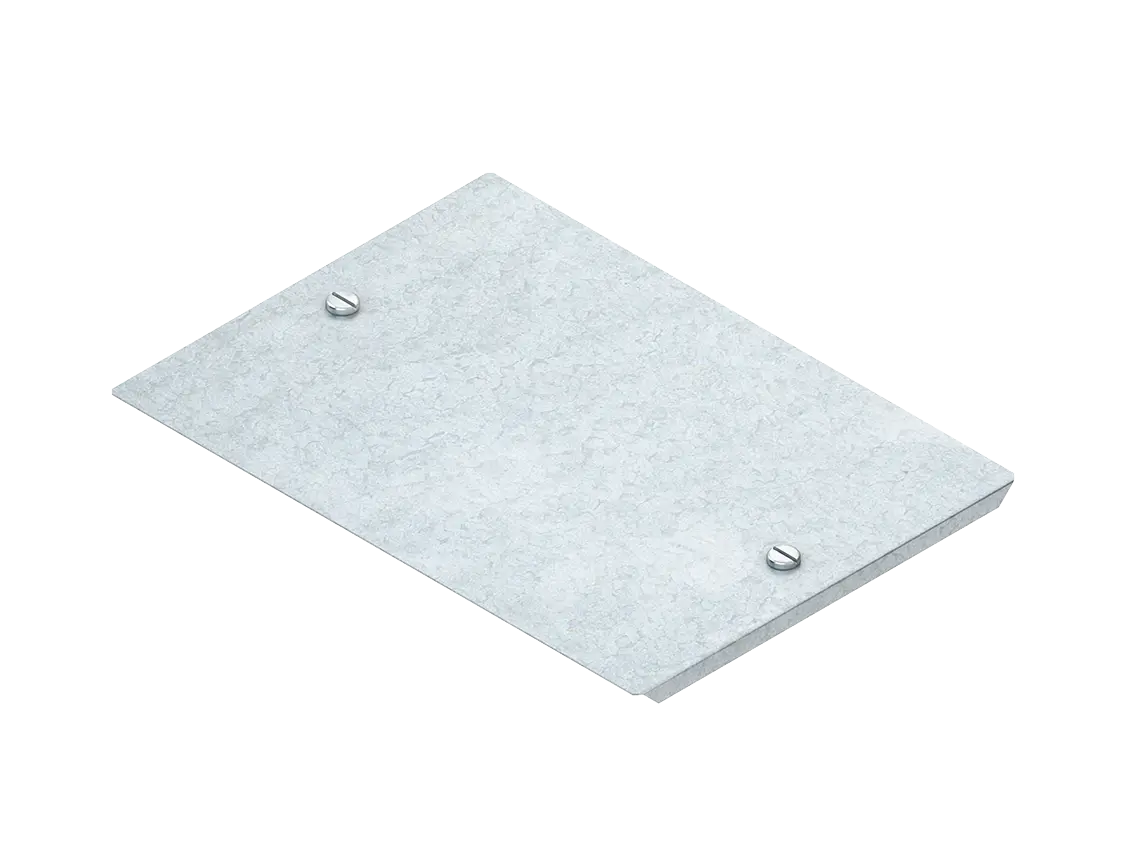 Produktfoto 1 von Deckel für Fallstück, 110x204 mm bandverzinkt, mit Drehriegelverschluss