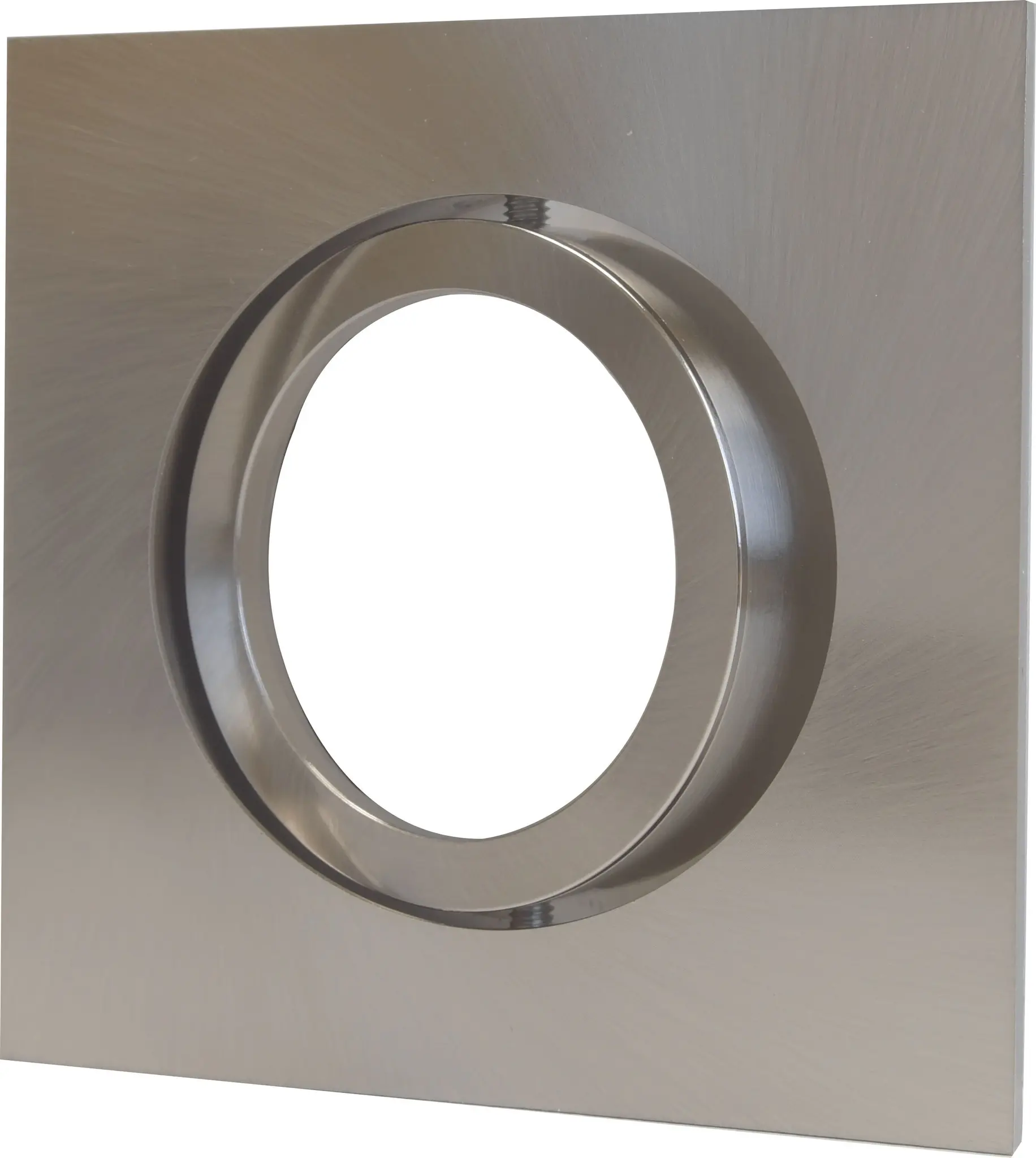 Produktfoto 1 von MT DECOCLIC Einbauring eckig 68mm -eisen gebürstet inkl. Fassung