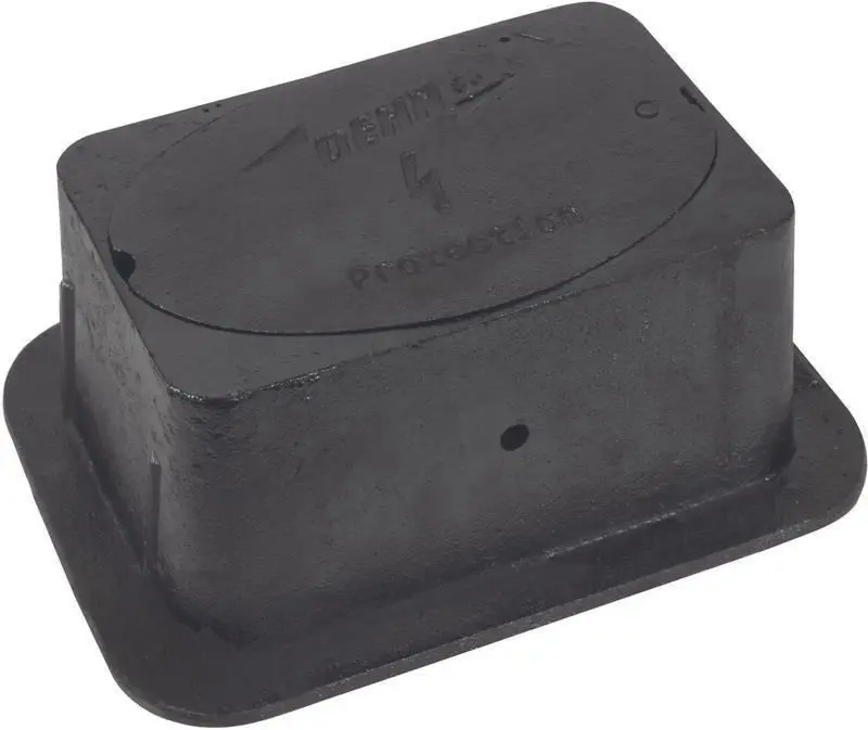 Produktfoto 1 von UF-Trennstellenkasten o. Trennstelle 300x220x120mm GG schwarz lackiert