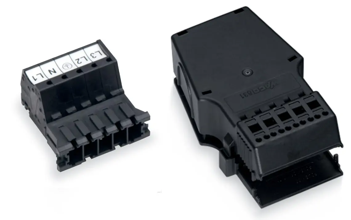 Produktfoto 1 von Stecker,mit Zugentlastungsgehäuse, 5-polig,schwarz