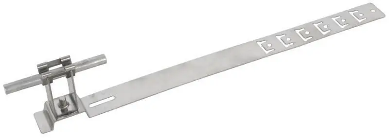 Produktfoto 1 von Dachleitungshalter UNIgrip NIRO H 32mm Rd 8mm m. geprägt. Strebe L 335mm
