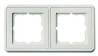 Produktfoto 1 von Abdeckrahmen 2-fach 151x80x8,7 mm, alpinweiß