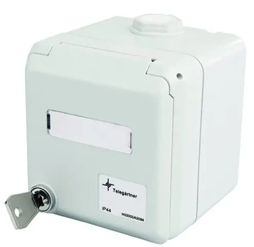 Produktfoto 1 von Gehäuse IP44 AP abschließbar mit Modulaufnahme für 2xAMJ/UMJ