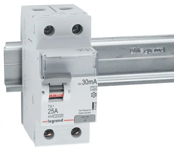 Produktfoto 1 von TX3 FI-Schalter 25A, 2-polig, 30mA, Typ A, 230VAC, 2TE