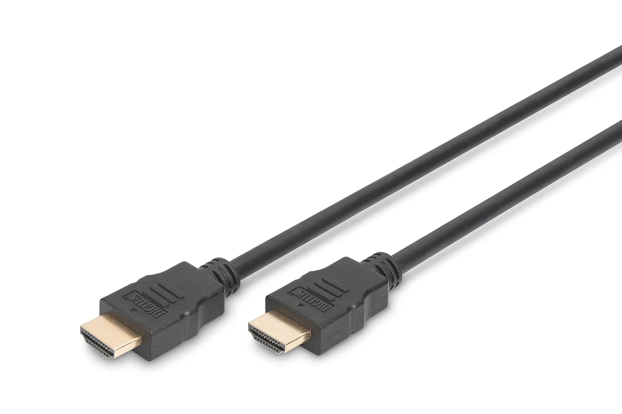 Produktfoto 1 von HDMI High Speed m.Ethernet Anschlussk. 5m TypA St/St Full HD 60p sw gold
