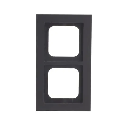 Produktfoto 1 von Abdeckrahmen, schwarz matt, Busch-axcent, Rahmen Busch-axcent