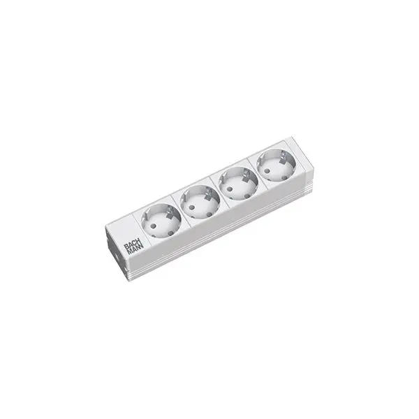 Produktfoto 1 von 10" 1HE 4xSchuko Strom 2m Schuko 208mm