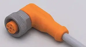 Produktfoto 1 von Anschlusskabel m.Buchse <250VAC 2m PUR Geh. TPU orange FKM IP65/67-69K