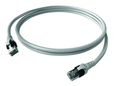 Produktfoto 1 von DualBoot Patchkabel Kat.6 Klasse EA (ISO/IEC) geschirmt grau 4PPoE 2,00m