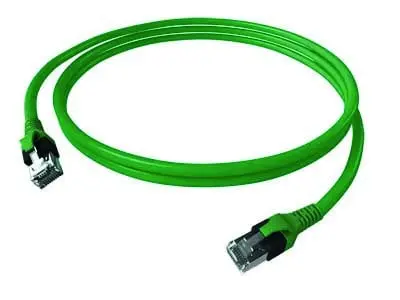 Produktfoto 1 von DualBoot Patchkabel Kat.6 Klasse EA (ISO/IEC) geschirmt grün 4PPoE 2,00m