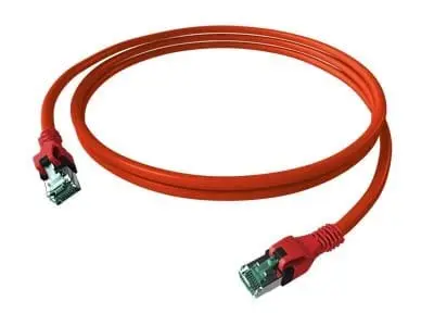 Produktfoto 1 von DualBoot PushPull Patchkabel Kat.6A (ISO/IEC) geschirmt rot 4PPoE 2,00m