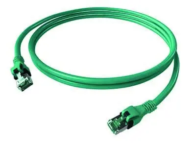 Produktfoto 1 von DualBoot PushPull Patchkabel Kat.6A (ISO/IEC) geschirmt türkis 4PPoE 1,00m