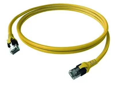 Produktfoto 1 von DualBoot Patchkabel Kat.6 Klasse EA (ISO/IEC) geschirmt gelb 4PPoE 5,00m