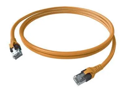 Produktfoto 1 von DualBoot Patchkabel Kat.6 Klasse EA geschirmt orange 0,50m