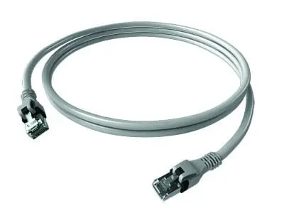 Produktfoto 1 von DualBoot PushPull Patchkabel Kat.6 Kl.EA (ISO/IEC) geschirmt grau 4PPoE 1,00m