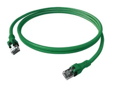 Produktfoto 1 von DualBoot PushPull Patchkabel Kat.6 Kl.EA (ISO/IEC) geschirmt grün 4PPoE 5,00m
