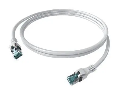 Produktfoto 1 von DualBoot PushPull Patchkabel Kat.6A (ISO/IEC) geschirmt weiß 1,50m