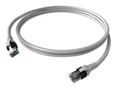 Produktfoto 1 von DualBoot Patchkabel Kat.6 Klasse EA (ISO/IEC) geschirmt grau 4PPoE 1,00m
