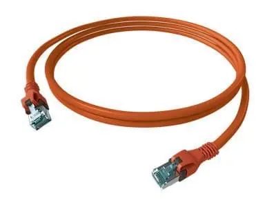 Produktfoto 1 von DualBoot PushPull Patchkabel Kat.6A (ISO/IEC) geschirmt rot 0,50m