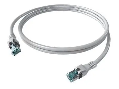 Produktfoto 1 von DualBoot PushPull Patchkabel Kat.6A (ISO/IEC) geschirmt grau 1,50m