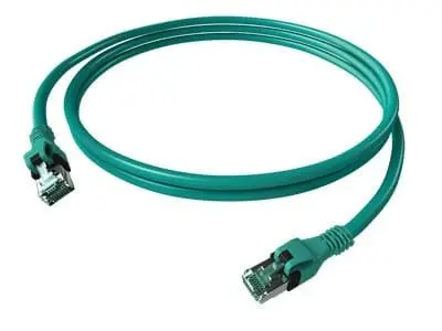 Produktfoto 1 von DualBoot PushPull Patchkabel Kat.6A (ISO/IEC) geschirmt türkis 4PPoE 2,00m
