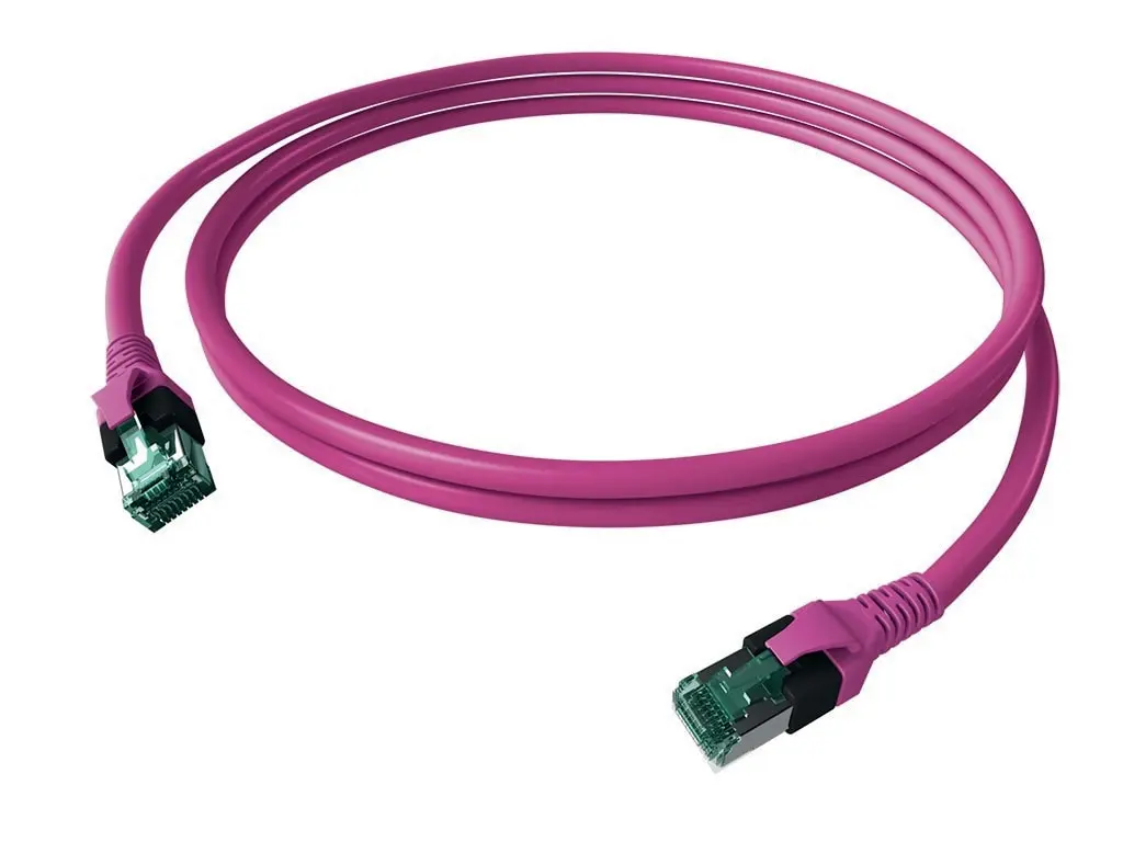 DualBoot Patchkabel Kat.6A (ISO/IEC) geschirmt violett 1,50m