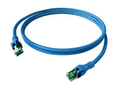 Produktfoto 1 von DualBoot PushPull Patchkabel Kat.6A (ISO/IEC) geschirmt blau 4PPoE 2,00m