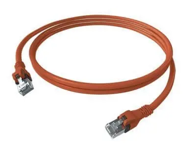 Produktfoto 1 von DualBoot PushPull Patchkabel Kat.6 Klasse EA geschirmt rot 0,50m