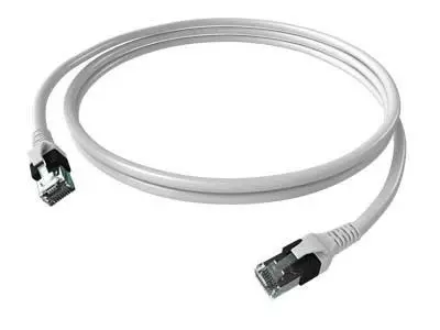 Produktfoto 1 von DualBoot Patchkabel Kat.6 Klasse EA (ISO/IEC) geschirmt weiß 4PPoE 5,00m