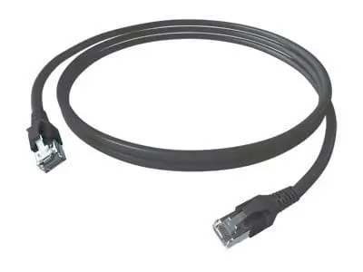 Produktfoto 1 von DualBoot Patchkabel Kat.6 Klasse EA geschirmt schwarz 1,50m