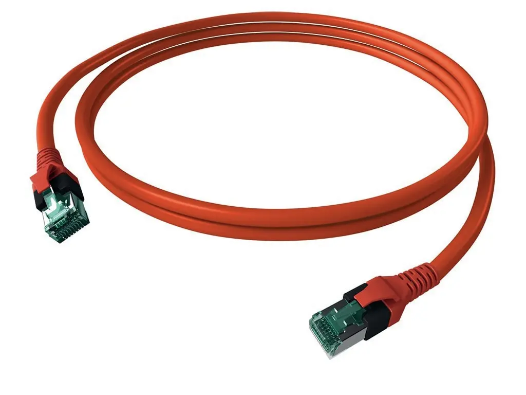 Produktfoto 1 von DualBoot Patchkabel Kat.6A (ISO/IEC) geschirmt rot 1,50m